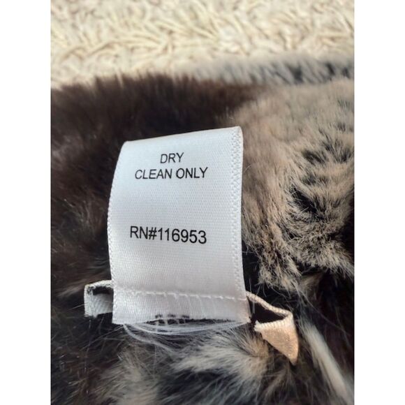 Badgley Mischka Faux Fur Snood Infinity Scarf Neutral Brown - Picture 5 of 5